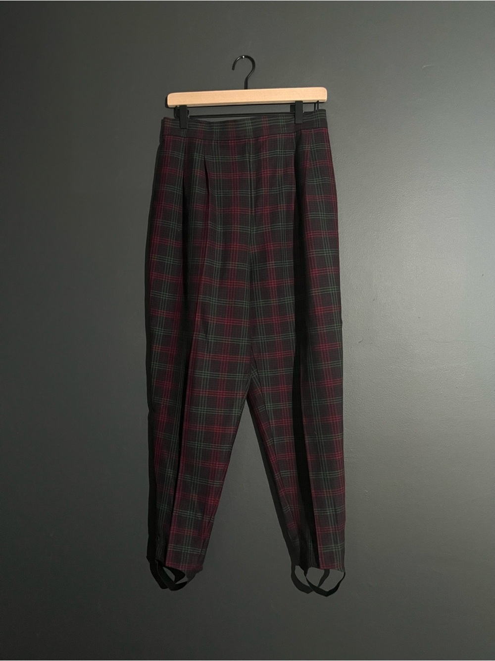 Vintage Counterparts Plaid Stirrup Pants Ultra High Rise Size 16 Fits M/L